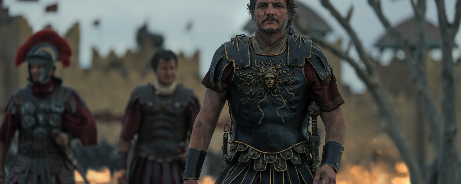 Pedro Pascal plays Marcus Acacius in Gladiator II © 2024 Paramount Pictures.